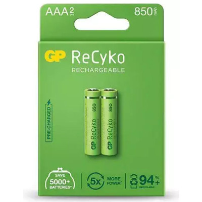 Акумулятор Gp AAA 85AAAHC-UC2 ReCyko R03 850mAh * 2 (85AAAHCB / 4891199186615)