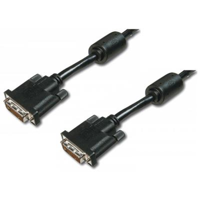 Кабель мультимедійний DVI to DVI 24+1pin, 2.0m Digitus (AK-320101-020-S)