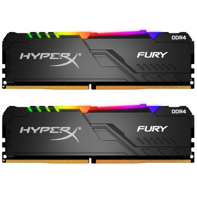 Модуль пам'яті для комп'ютера DDR4 16GB (2x8GB) 3466 MHz HyperX FURY RGB Kingston Fury (ex.HyperX) (HX434C16FB3AK2/16)