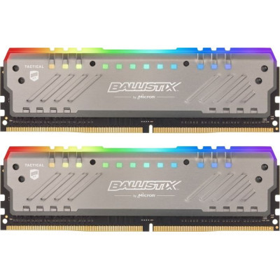 Модуль пам'яті для комп'ютера DDR4 16GBB (2x8GB) 3200 MHz Ballistix Tactical Tracer RGB Micron (BLT2K8G4D32AET4K)