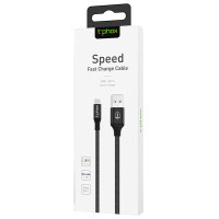 Дата кабель USB 2.0 AM to Micro 5P 1.2m Speed T-M810 Black T-Phox (T-M810 Black)