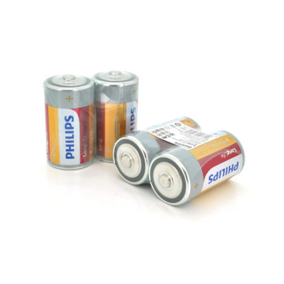 Battery Philips D Super Heavy Duty R20, 2pcs in shrink (R20LFT/93)