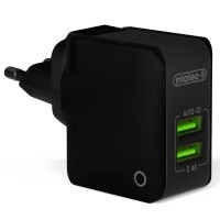 Зарядний пристрій Intaleo TCA242 (2USB2,4A) (black) (1283126491733)