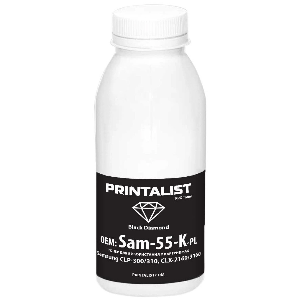 Тонер SamsungCLP-300/310,CLX-2160/3160 55г Black Printalist (Sam-55-K-PL) Тонер SamsungCLP-300/310,CLX-2160/3160 55г Black Printalist (Sam-55-K-PL)