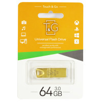 USB флеш накопичувач T&G 64GB 117 Metal Series Gold USB 3.0 (TG117GD-64G3)