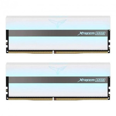 Модуль пам'яті для комп'ютера DDR4 16GB (2x8GB) 3200 MHz T-Force Xtreem ARGB White Team (TF13D416G3200HC16CDC01)