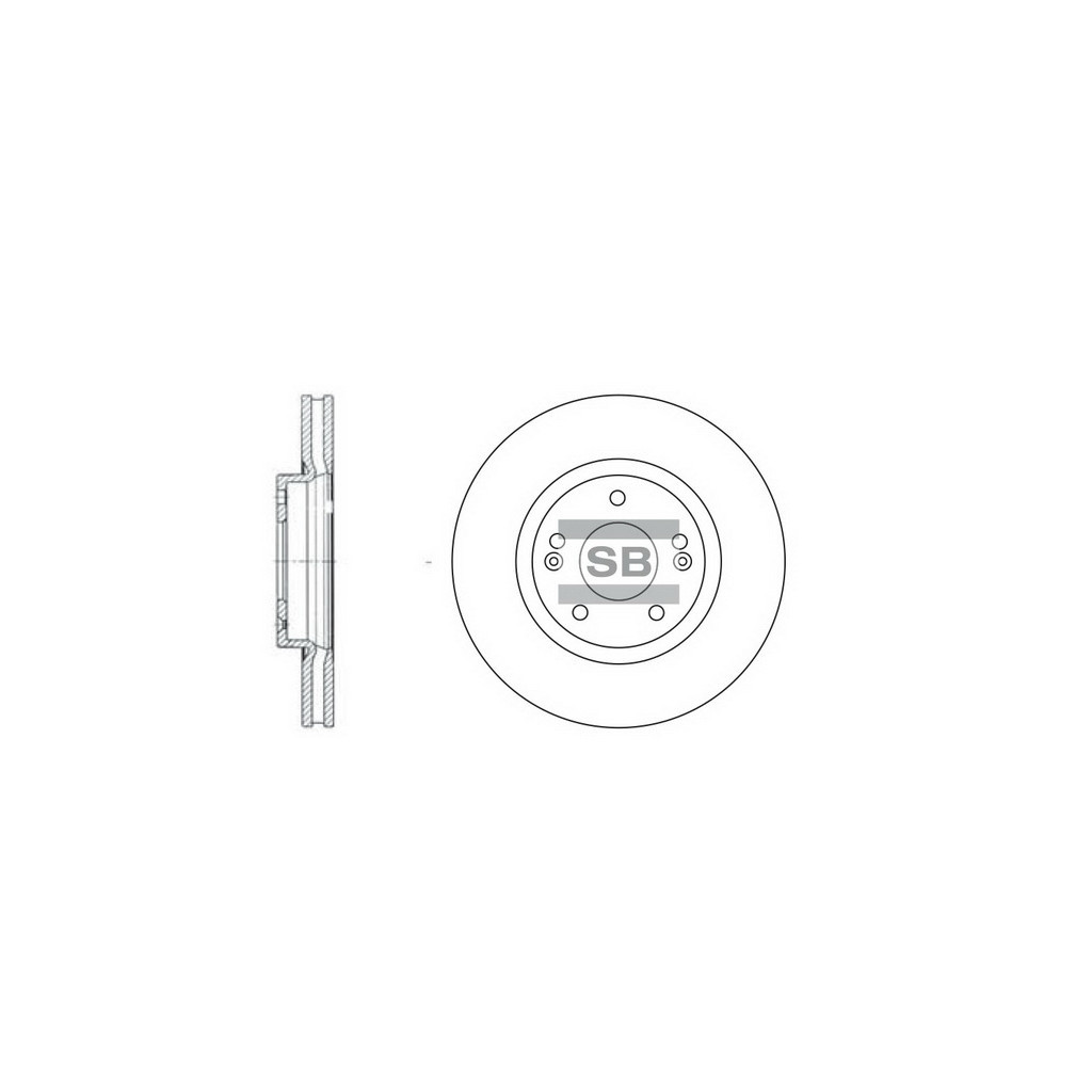 Гальмівний диск HI-Q SD1055 Гальмівний диск HI-Q SD1055