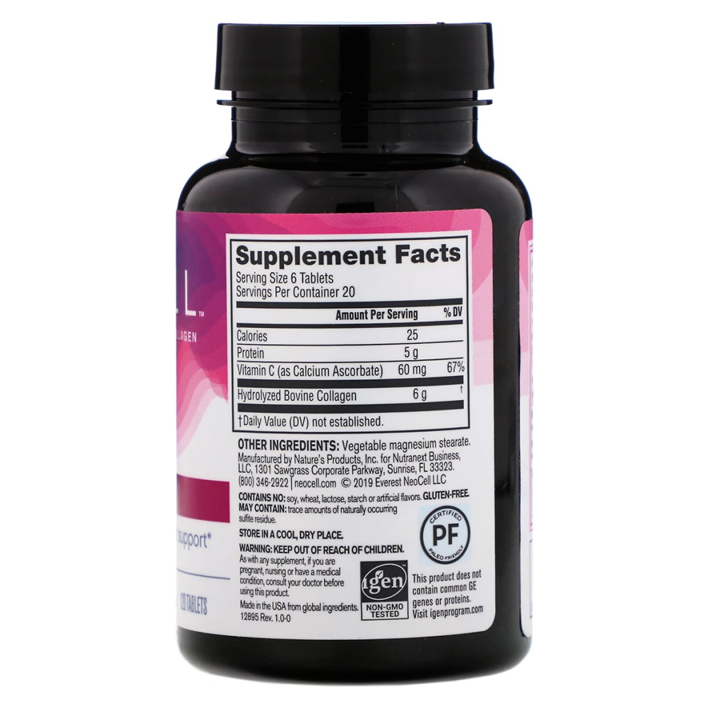 Вітамінно-мінеральний комплекс Neocell Колаген + Вітамін С, Тип 1 & 3, NeoCell, 120 таблеток (NEL-12895) Вітамінно-мінеральний комплекс Neocell Колаген + Вітамін С, Тип 1 & 3, NeoCell, 120 таблеток (NEL-12895)