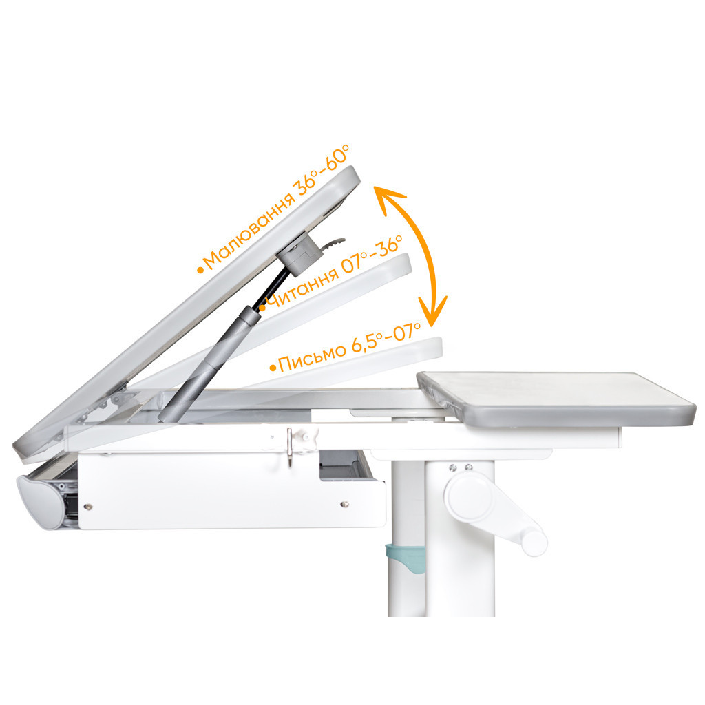 Парта Mealux Edmonton Multicolor Blue Lite (BD-610 W/MC + BL Lite)
