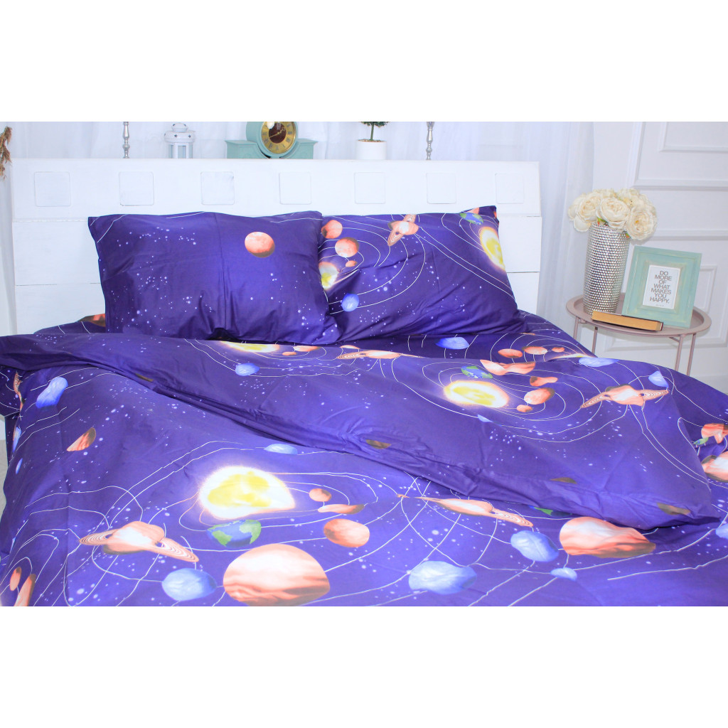 Постільна білизна MirSon Сатин 22-1282 Night Space King Size (2200003587043)