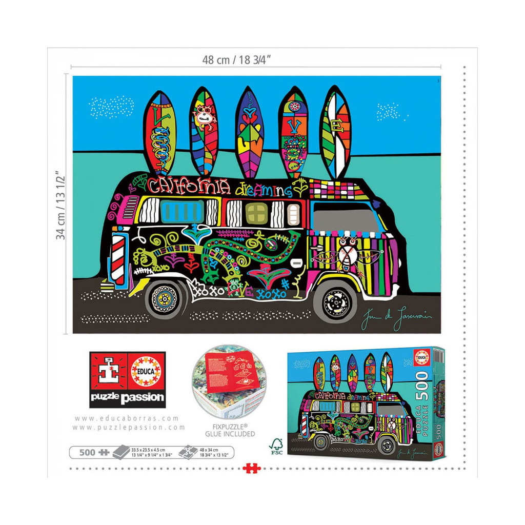 Пазл Educa Мрія про Каліфорнію 500 елементів (6337233) Пазл Educa Мрія про Каліфорнію 500 елементів (6337233)