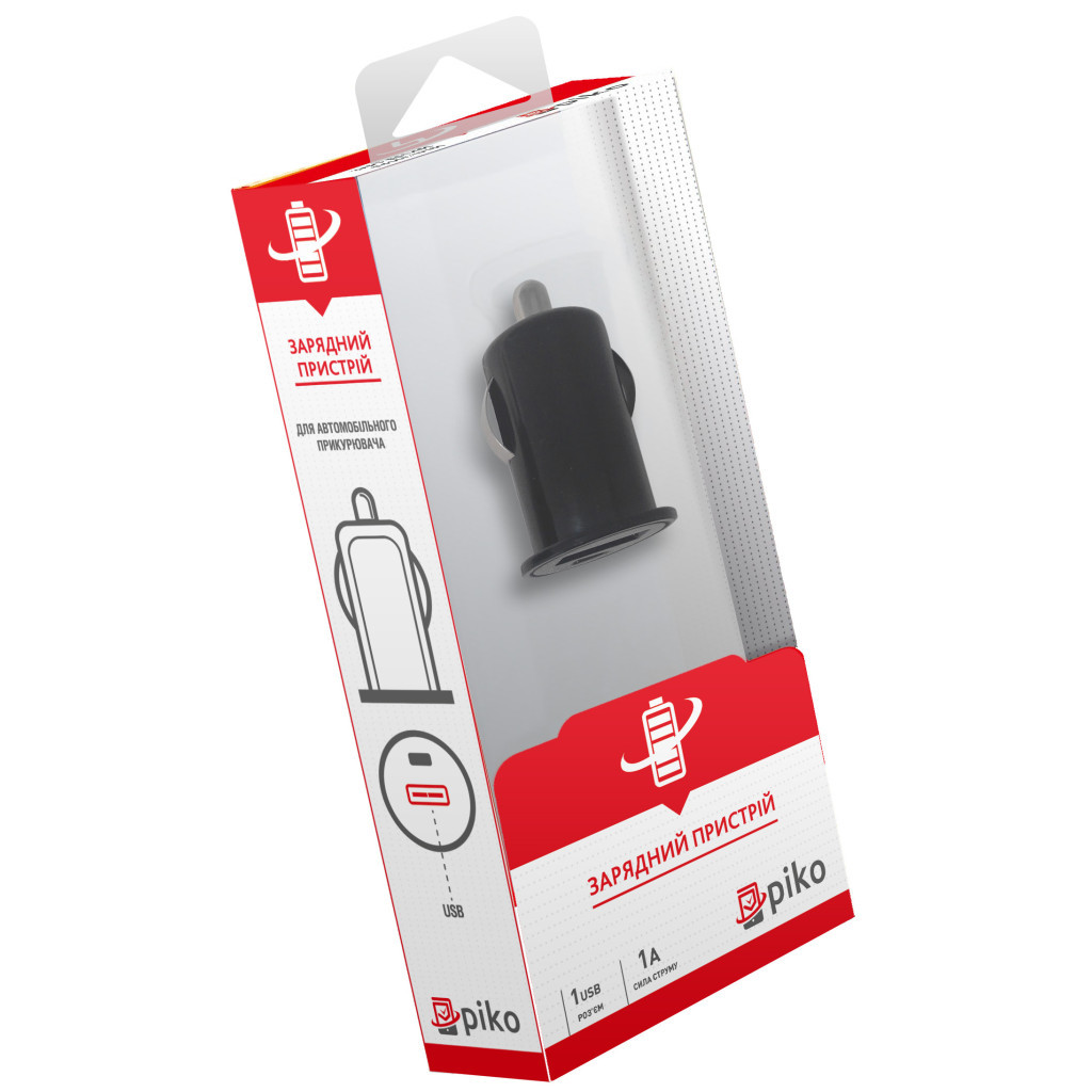 Зарядний пристрій Piko MSH-SC-033 (1USB1A) (1283126462580) Зарядний пристрій Piko MSH-SC-033 (1USB1A) (1283126462580)