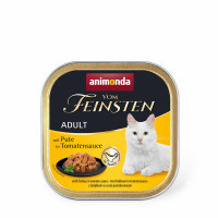 Wet food for cats Animonda Vom Feinsten Adult with Turkey in Tomato sauce 100 g (4017721833608)
