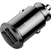 Зарядний пристрій Baseus Grain Car Charger USB-A Black (CCALL-ML01)