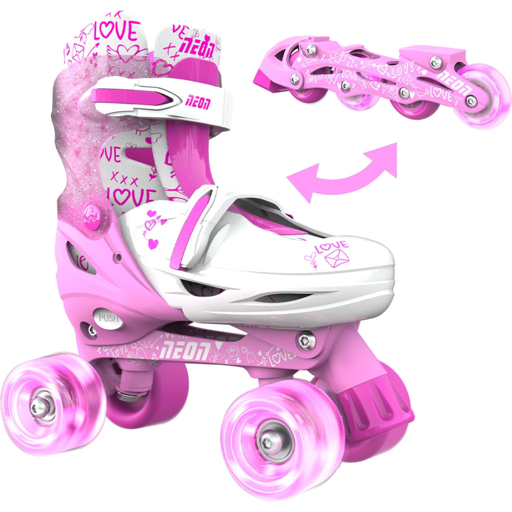Роликові ковзани Neon Сombo Pink розмір 34-37 (NT10P4)