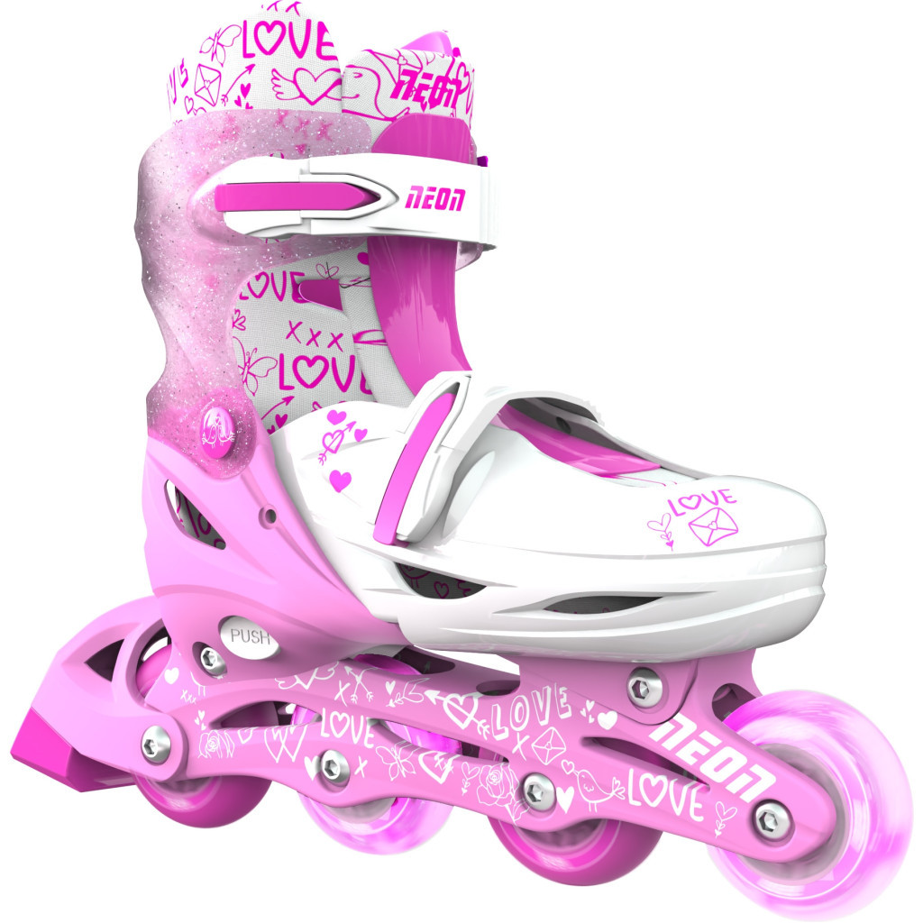 Роликові ковзани Neon Сombo Pink розмір 34-37 (NT10P4)