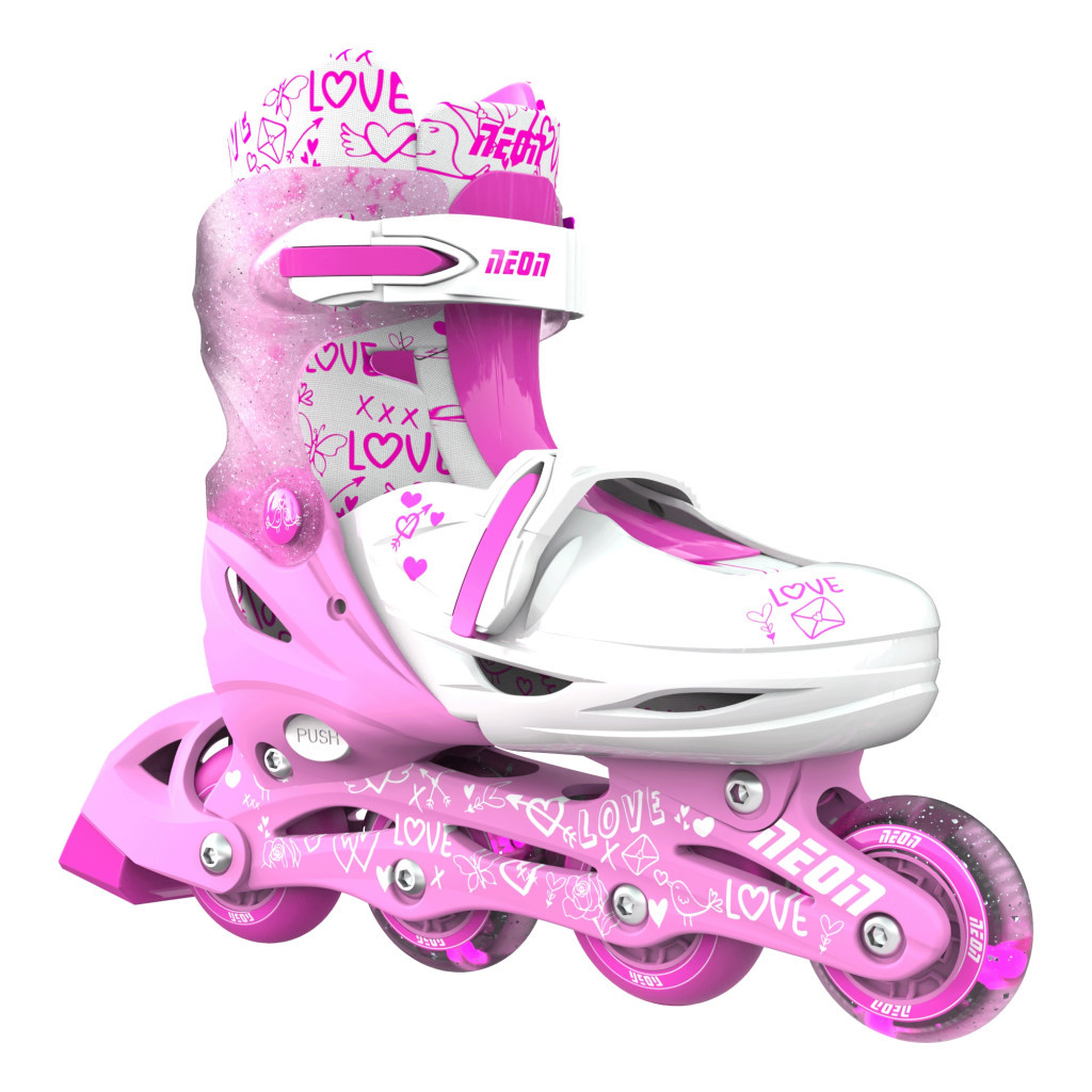 Роликові ковзани Neon Сombo Pink розмір 34-37 (NT10P4)