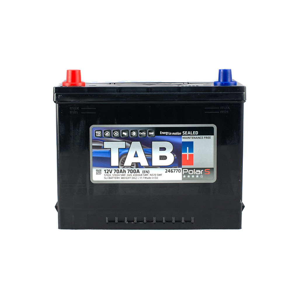 Акумулятор автомобільний TAB 70 Ah/12V Polar S Japan (246 770)