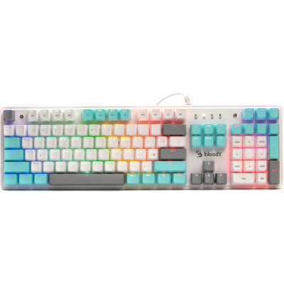 Клавіатура A4Tech Bloody S510R RGB BLMS Switch Red USB Icy White (4711421981521)