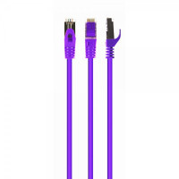 Патч-корд 10м S/FTP Cat 6A CU LSZH violet Cablexpert (PP6A-LSZHCU-V-10M)