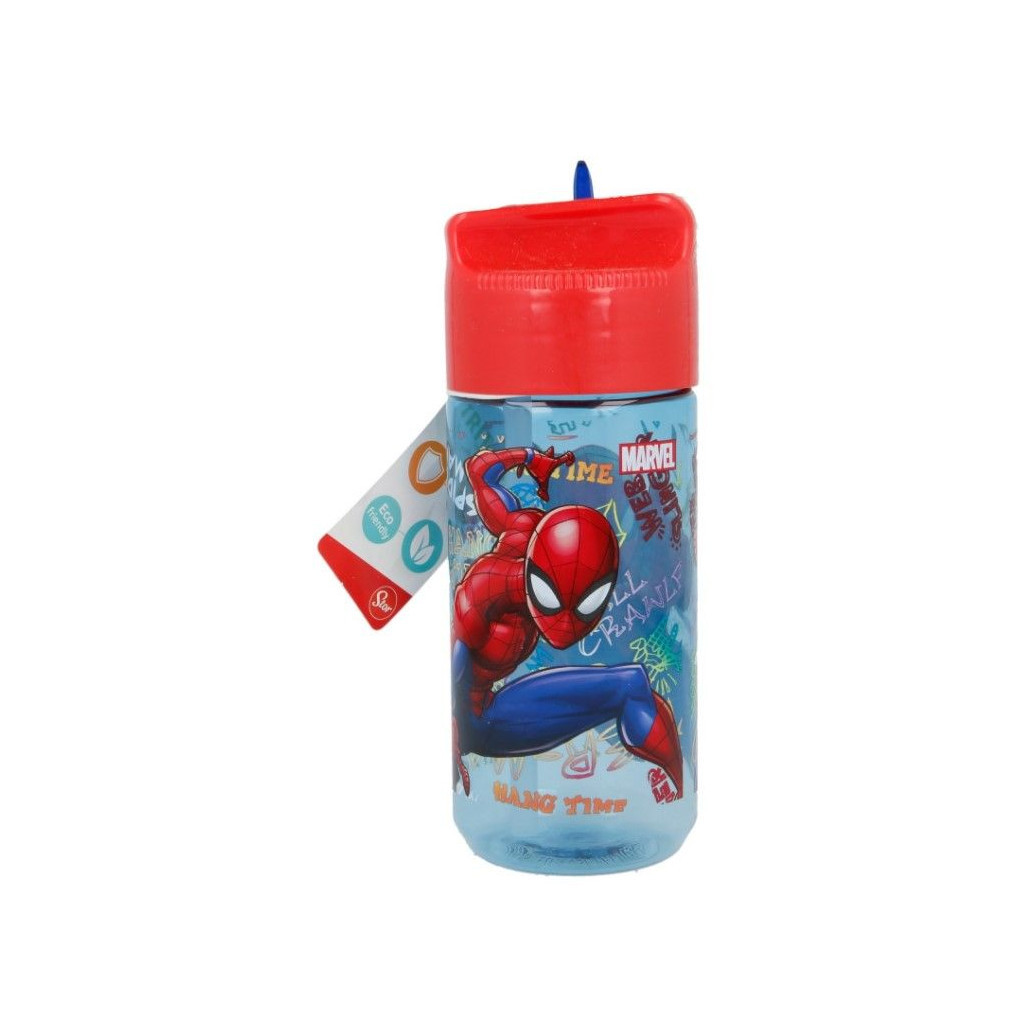 Поїльник-непроливайка Stor Spiderman Graffiti, Tritan Hydro Bottle 430 ml (Stor-37936)