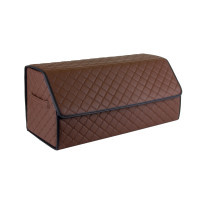 Organizer bag EVAtech ECO L 30x30x65 cm brown with brown thread (EHECELZZBB)