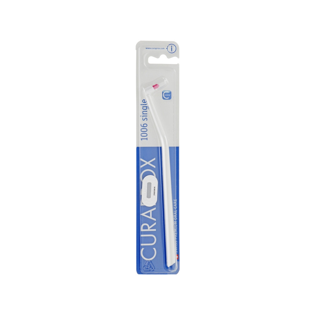 Зубна щітка Curaprox CS 1006 Single & Sulcular 6 мм Монопучкова Біла (CS 1006-11)