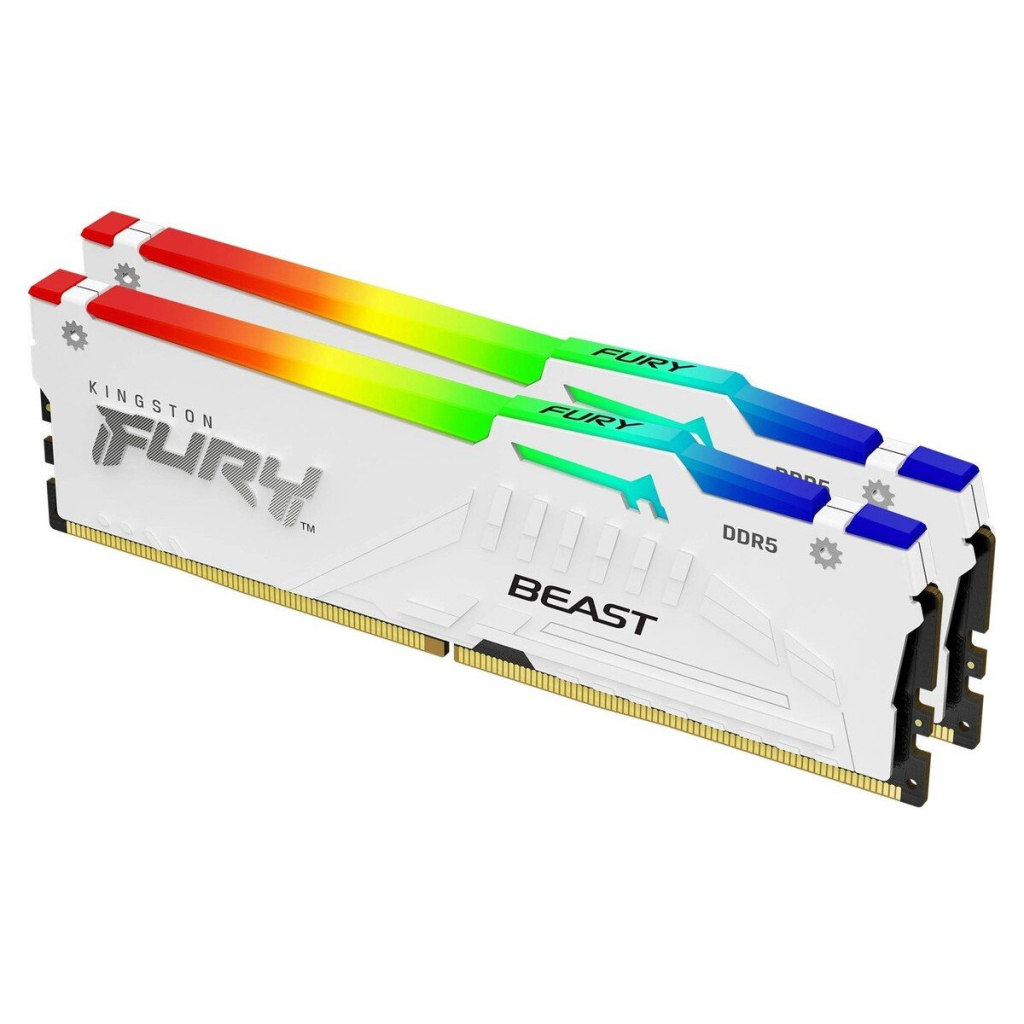 Модуль пам'яті для комп'ютера DDR5 32GB (2x16GB) 6800 MHz Beast White RGB EXPO Kingston Fury (ex.HyperX) (KF568C34BWEAK2-32) Модуль пам'яті для комп'ютера DDR5 32GB (2x16GB) 6800 MHz Beast White RGB EXPO Kingston Fury (ex.HyperX) (KF568C34BWEAK2-32)