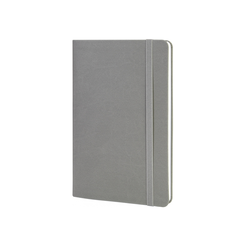 Книга записна Optima А5 VIVELLA, м’яка обкладинка, гумка, білий блок лінія, сірий (O27104-10) Книга записна Optima А5 VIVELLA, м’яка обкладинка, гумка, білий блок лінія, сірий (O27104-10)
