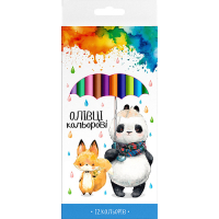 Colored pencils Schoolboy Trihedral 12 colors (139SH-12)