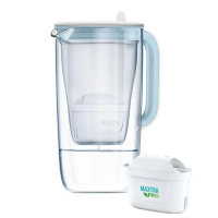 Фільтр-глечик Brita Glass Jug One скляний 2.5л (1.7л води) з фільтр-картриджем, синій (1050452)