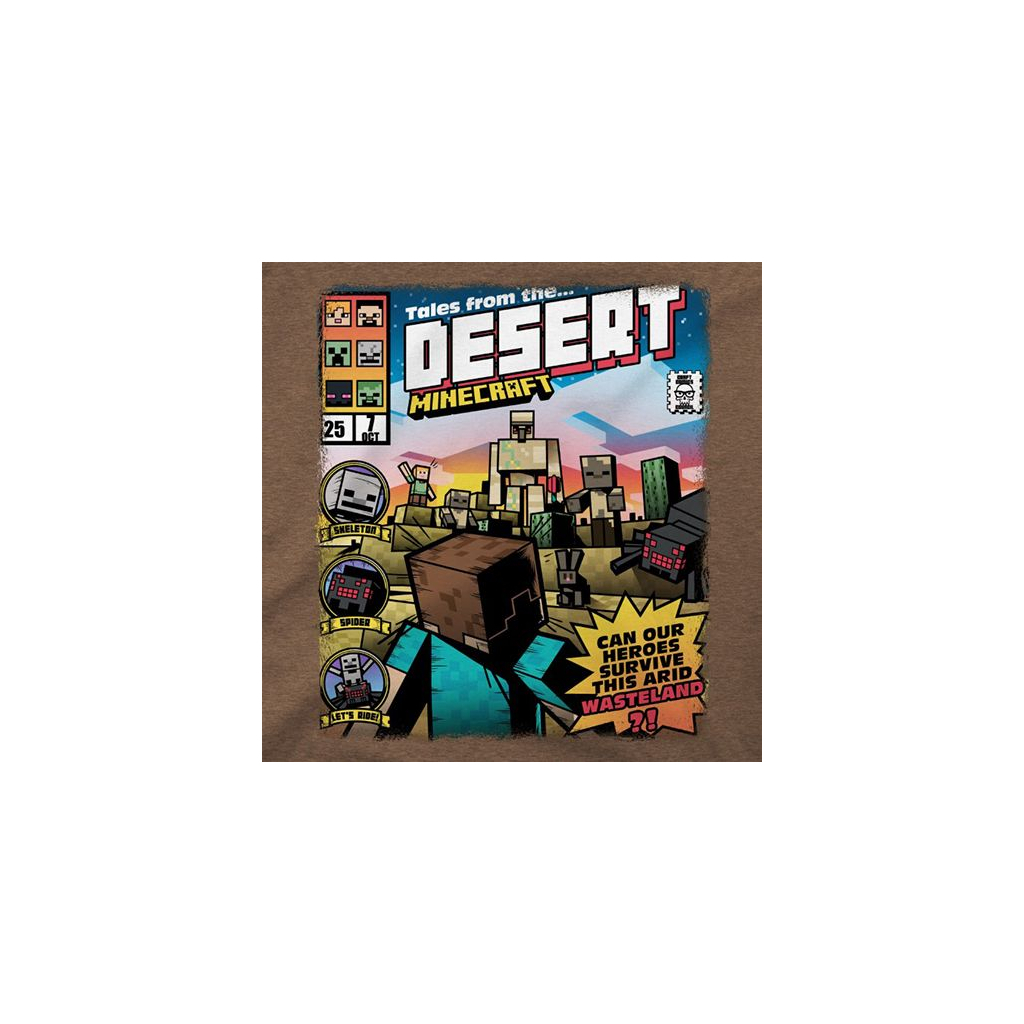 Футболка Jinx Minecraft Tales from the Desert Brown Youth S (JINX-7342S)