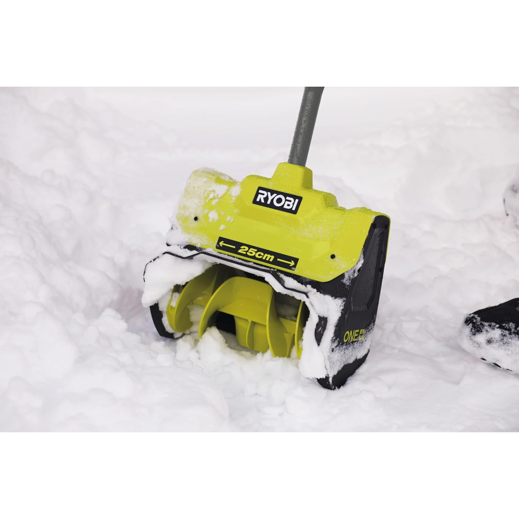 Снігоприбирач Ryobi ONE+ RY18ST25A-140, 18V, 4Ah, ширина 25см, викид 6м, глибина 15см (5133006235)