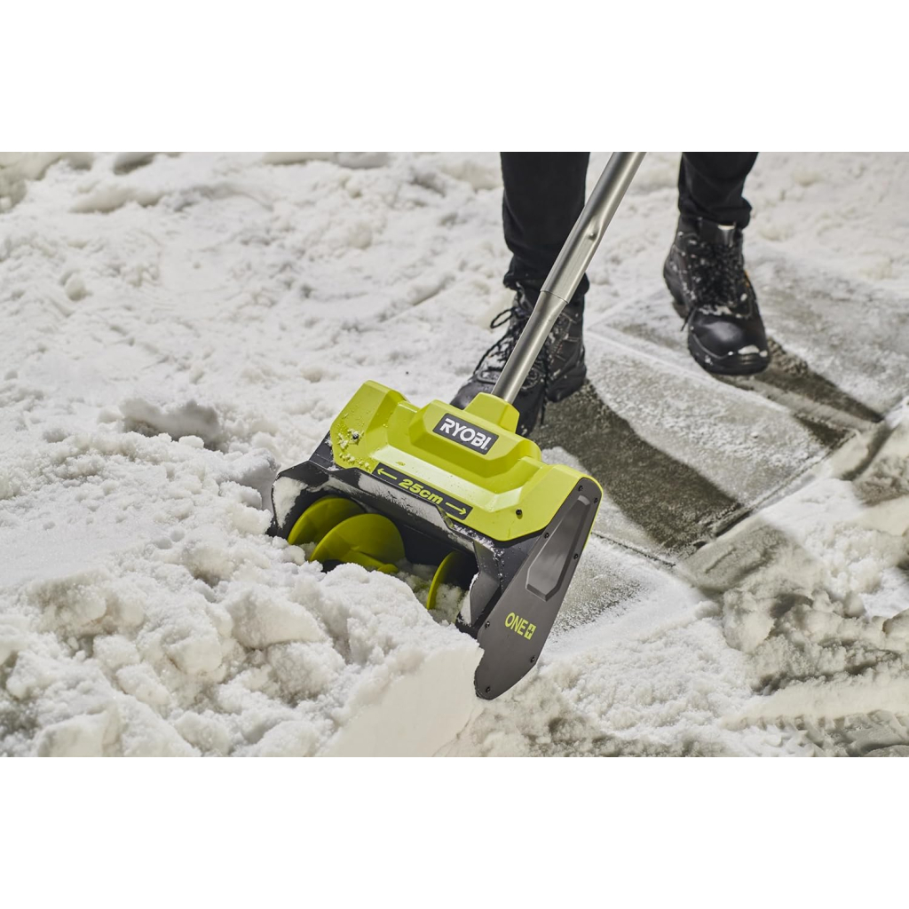 Снігоприбирач Ryobi ONE+ RY18ST25A-140, 18V, 4Ah, ширина 25см, викид 6м, глибина 15см (5133006235)