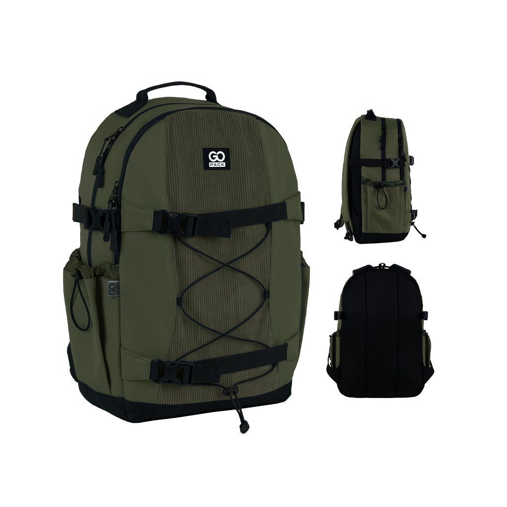 Рюкзак шкільний GoPack Education Teens 186 хакі (GO25-186L-3)