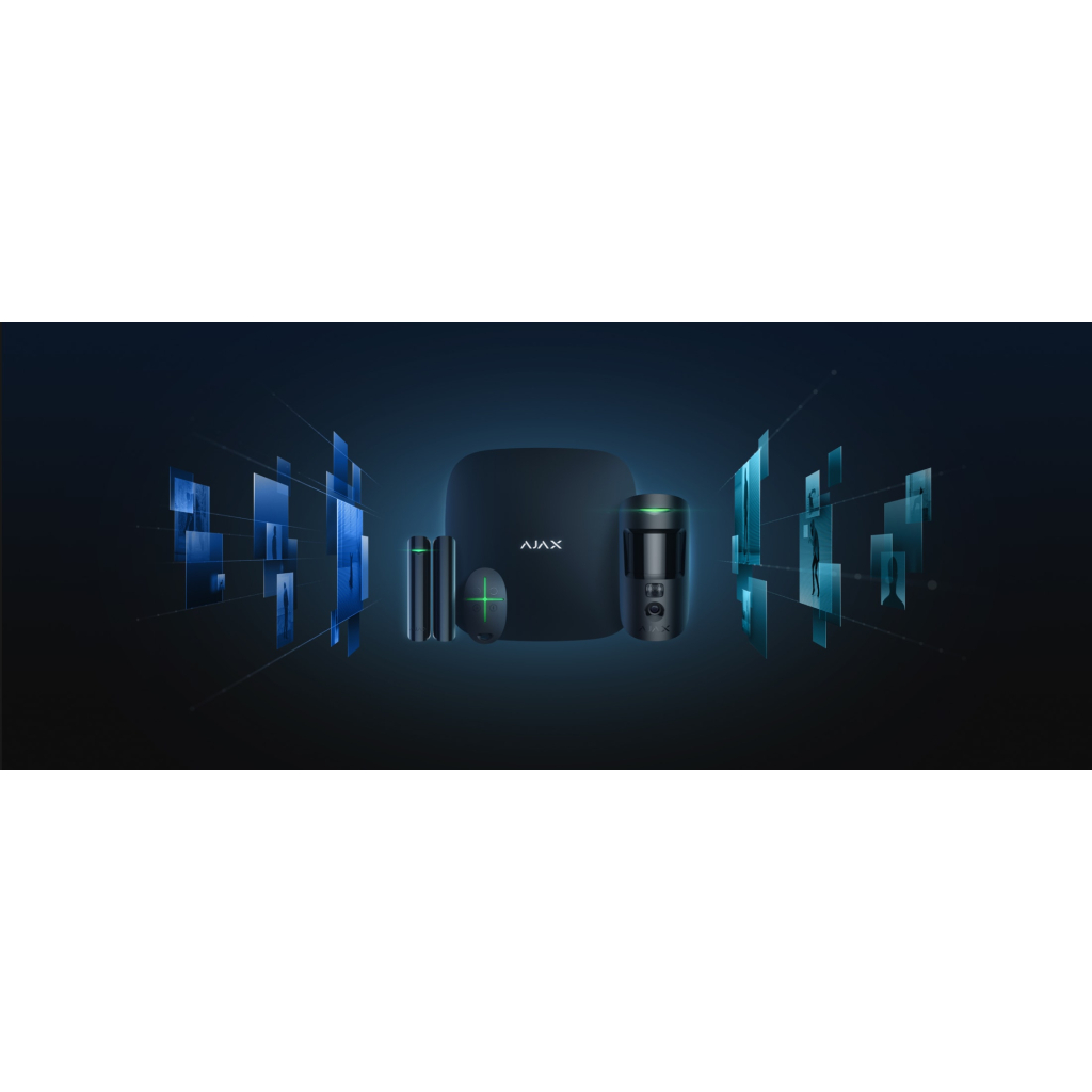 Комплект охоронної сигналізації Ajax StarterKit Cam HDR black