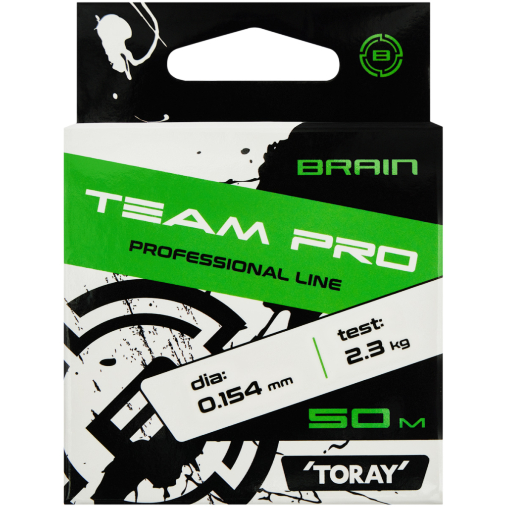 Волосінь Brain Team Pro 50m (clear) 0.154mm 2.3kg (1858.26.85)