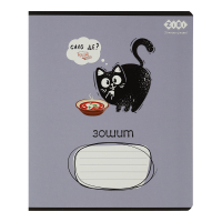 Notebook ZiBi CRAZY CAT 48 sheets, cell lilac (ZB.1703-26)