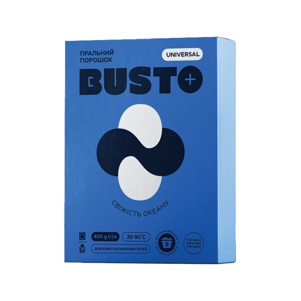 Пральний порошок Busto Universal Свіжість океану 400 г (4820178065344)