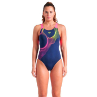 Купальник Arena Ripples Swimsuit V Back B 009021-780 синій 38 (3468337506089)