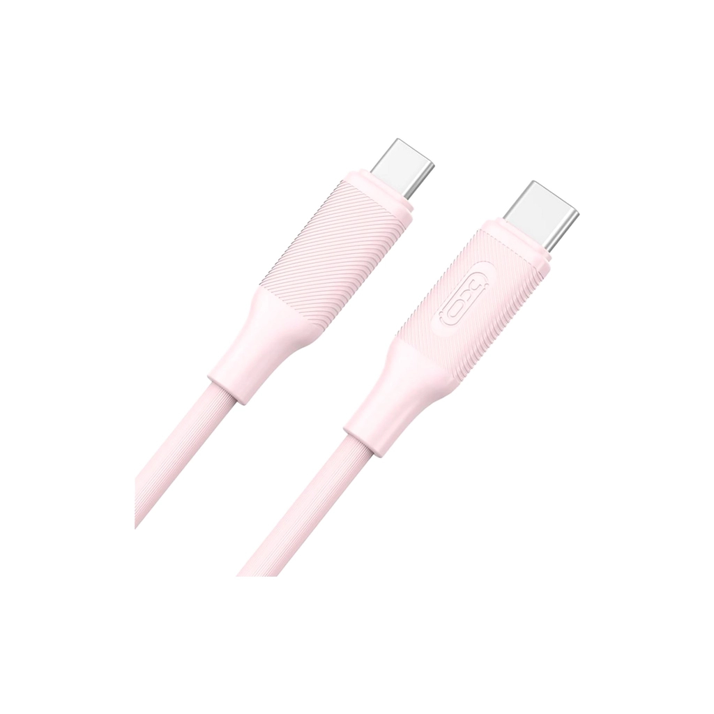 Дата кабель USB-C to USB-C 1.2m pink XO (NB-Q265B-CC.pink)