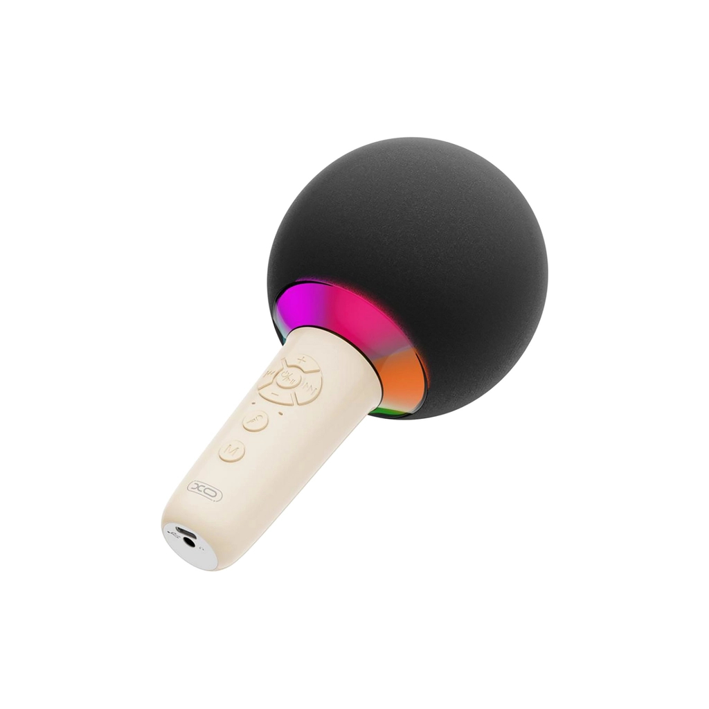 Мікрофон XO BE50 Bluetooth, AUX, LED Beige (BE50.beige)