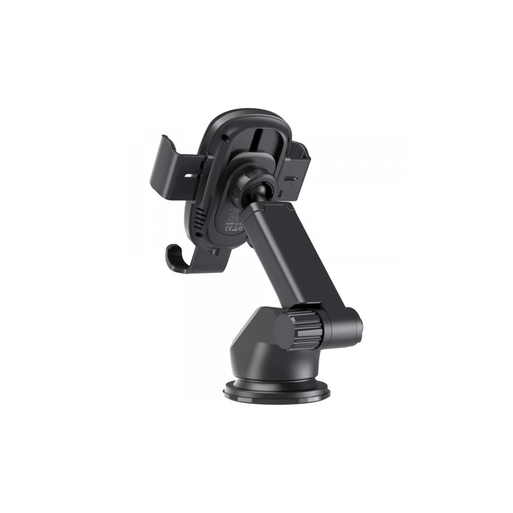 Універсальний автотримач Choetech Gravity Car Wireless 15W Charger 4.7-7.2" Black (T203-F-ACBK)