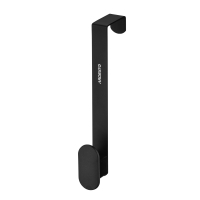 Towel rack ARDESTO Minimalism Door with 1 hook Black (ARHB3108B)
