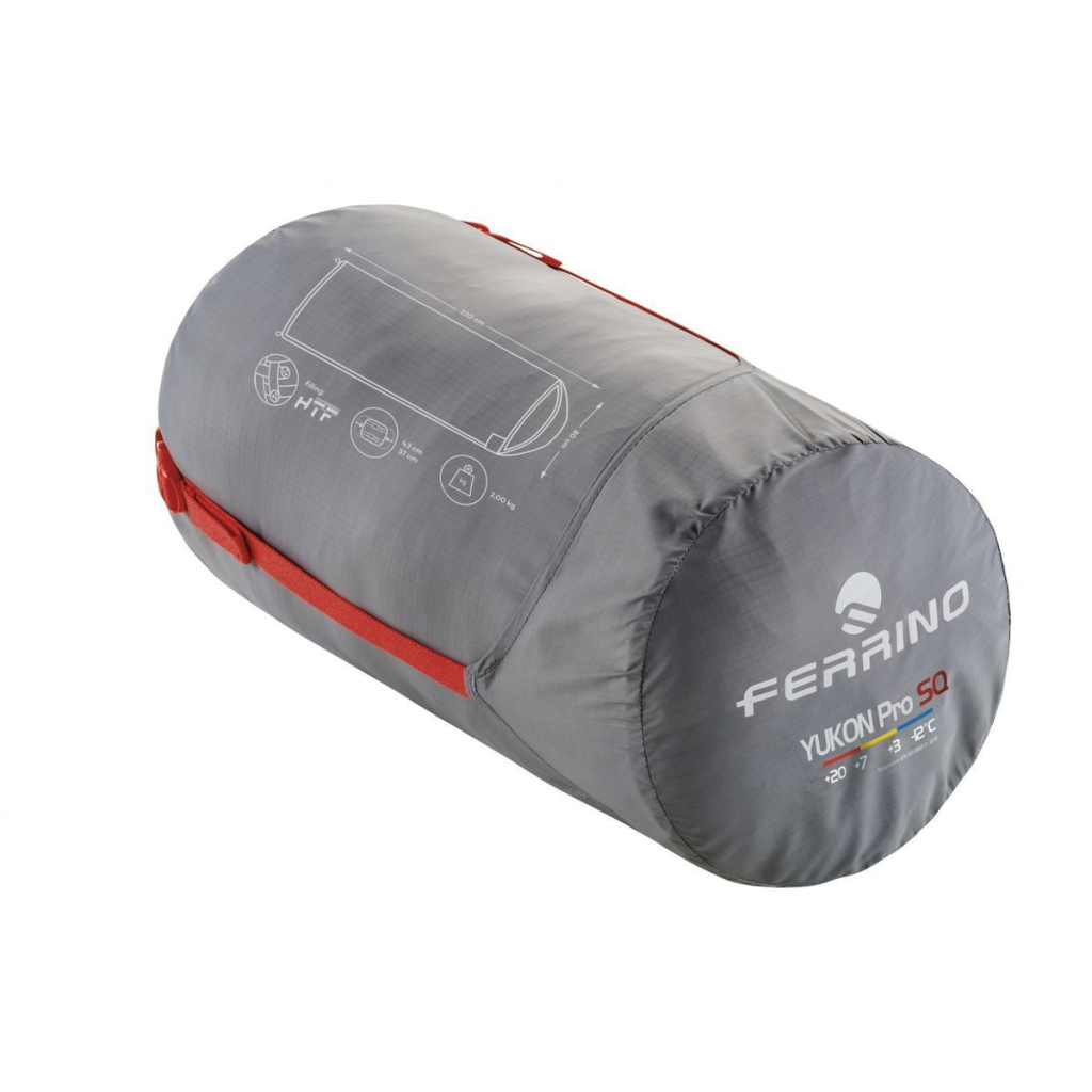 Спальний мішок Ferrino Yukon Pro SQ +3°C Red (86360NRR) (931767)