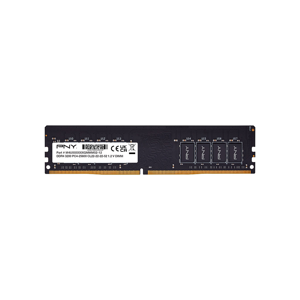 Модуль пам'яті для комп'ютера DDR4 16GB 3200 MHz Bulk PNY (MD16GSD43200-SI / M4U16S682QMMM52-12)