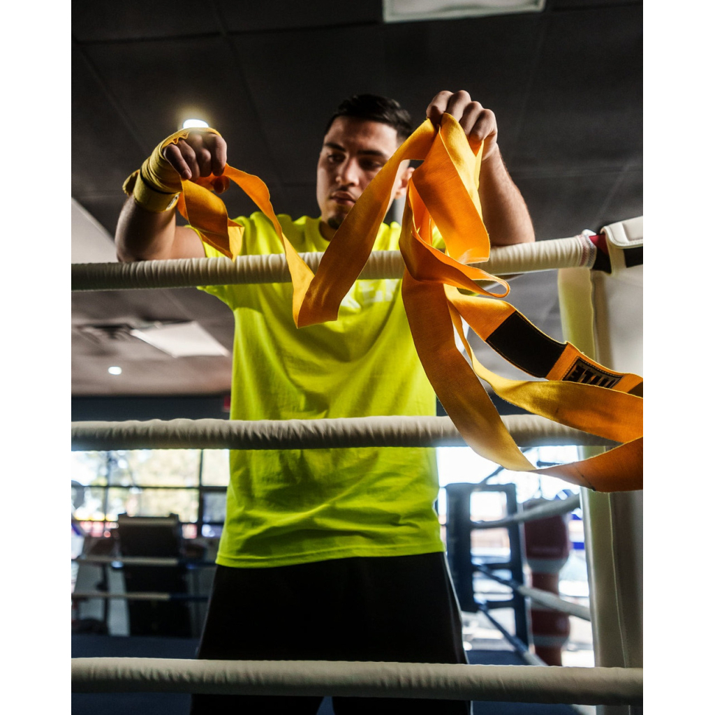 Бинт для спорту Title Boxing Select 180" Semi Elastic Mexican 4.5м Gold (SMHW XL GD)