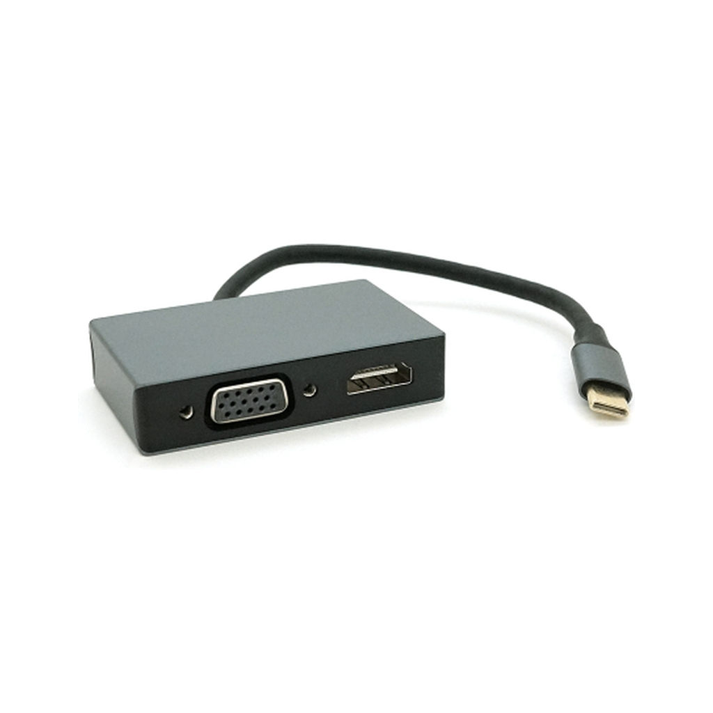 Концентратор Voltronic USB-C 4-in-1 USB 3.0 + USB-C + HDMI + VGA 0.23m silver (YT-HTC4in1) Концентратор Voltronic USB-C 4-in-1 USB 3.0 + USB-C + HDMI + VGA 0.23m silver (YT-HTC4in1)