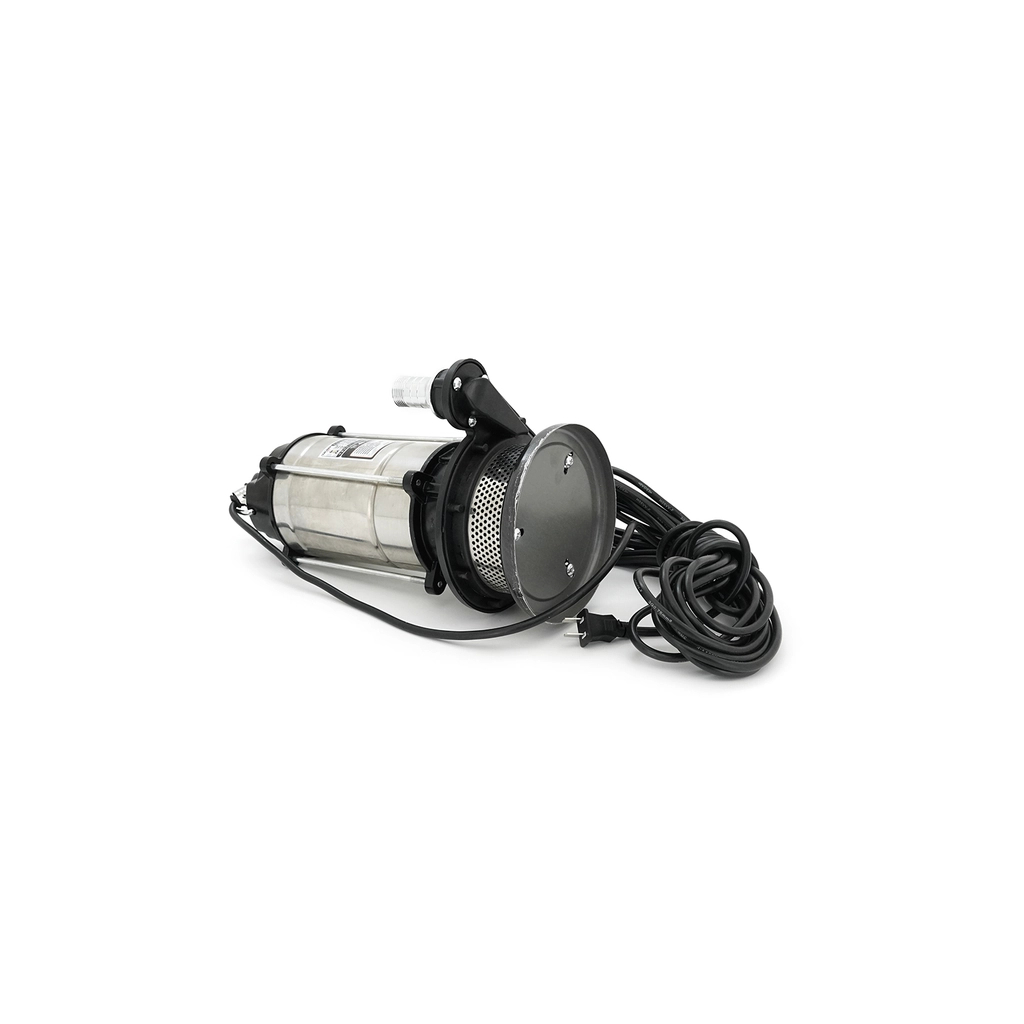 Заглибний насос Voltronic 750W, 220V, до 3 м³/год, підйом до 20 м, 25мм, INOX, 400х230х230 мм, 6,8 кг. + перехідник (YT-P-750-20)