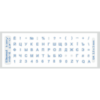 Наклейка на клавіатуру BestKey mini Pro 3,5х3мм, прозора основа, 70, синій (BKmPRO/BluTr/052)